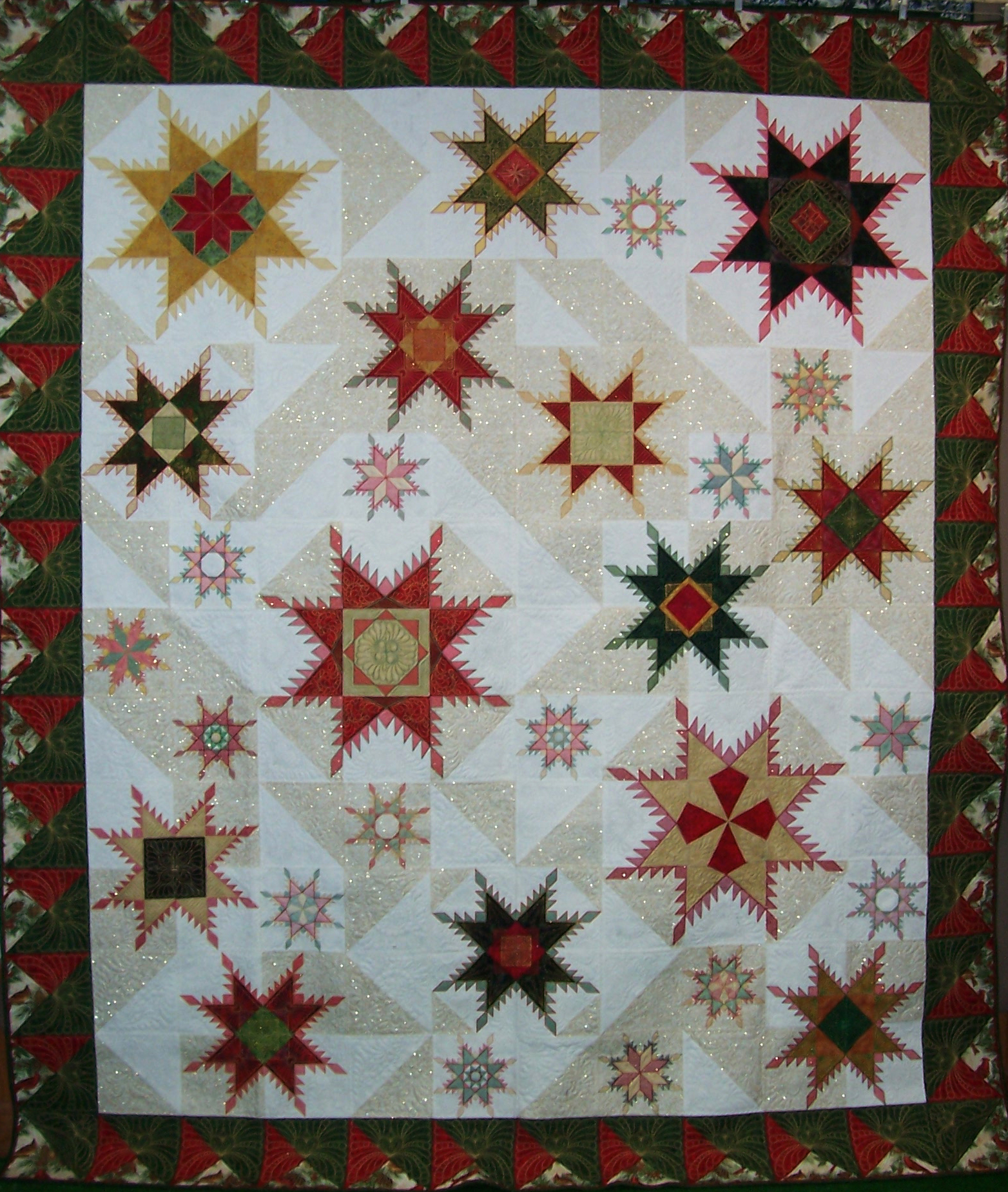 FEATHERED STAR CYBER QUILT SHOW - HOOPSISTERS